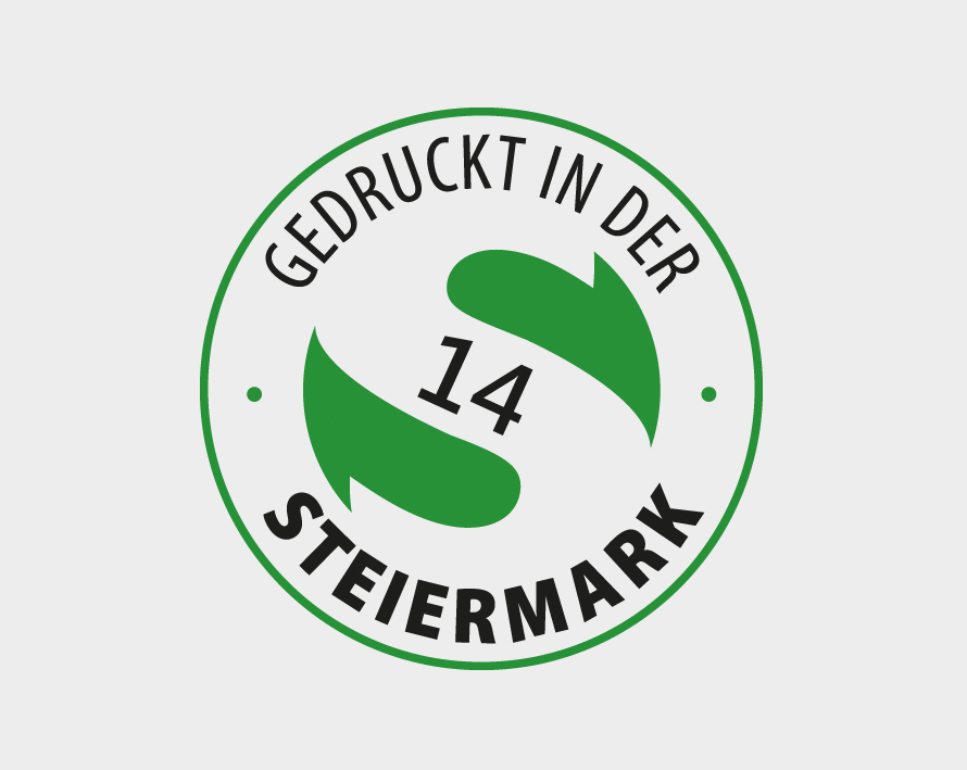 Zeichen für Regionalität, Steiermark, Druckerei