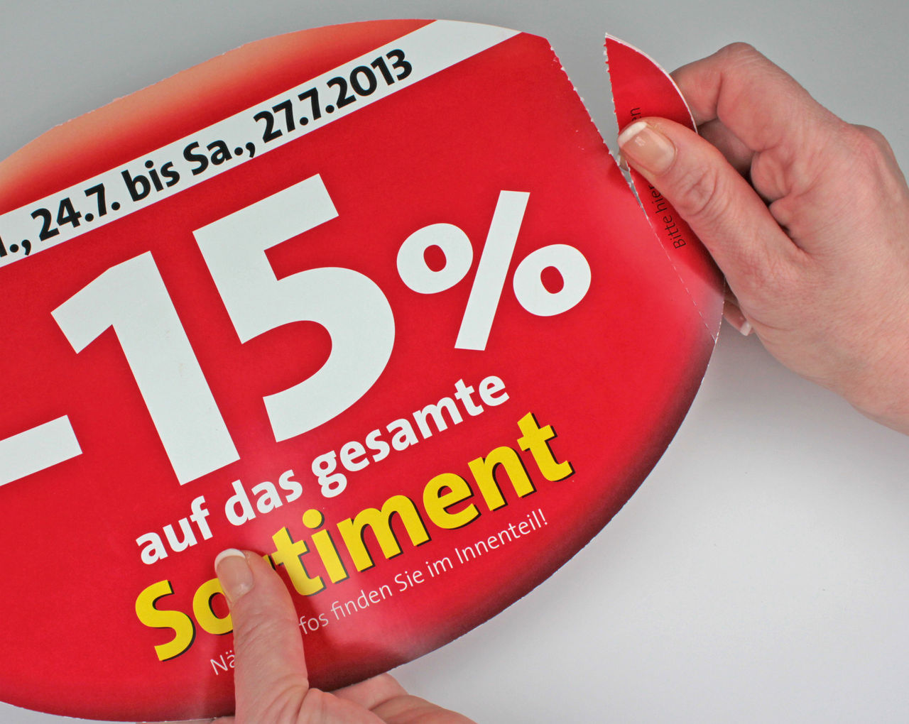 Ein Selfmailer von Spar.